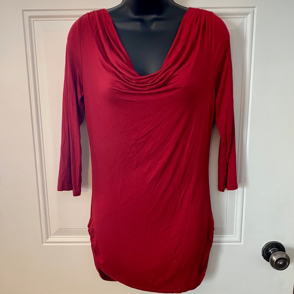 🖤Studio Y Ruched Side T Back Tunic Top